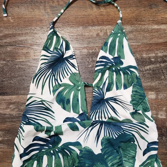 The Bikini Lab Fronds One-Piece Cheeky Swimsuit Size Large - Picture 5 of 11